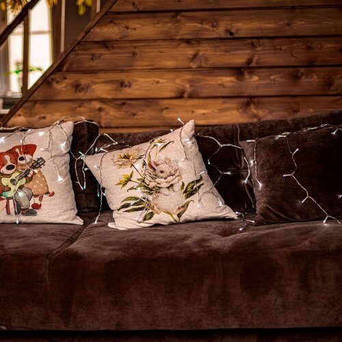 ULD-B6007-300-DTA WHITE IP44 Бахрома светодиодная, 6м, 300 светодиодов, Белый свет, Провод прозрачный - фото 11