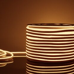 Светодиодный гибкий неон 220&amp;nbsp;В 9.6&amp;nbsp;Вт/м 120 Led/м 2835 IP67, односторонний теплый белый 3300 K, 50 м Гибкий неон 220V 9,6W 120Led 2835 IP67 односторонний теплый белый, 50 м (052995)