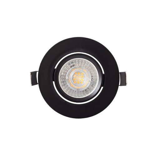 DK3020-BK Встраиваемый светильник, IP 20, 10 Вт, GU5.3, LED, черный, пластик.