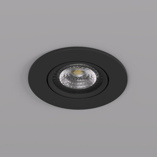 DK3020-BK Встраиваемый светильник, IP 20, 10 Вт, GU5.3, LED, черный, пластик. Фото 3