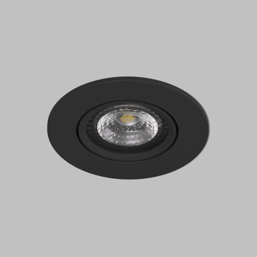 DK3020-BK Встраиваемый светильник, IP 20, 10 Вт, GU5.3, LED, черный, пластик. Фото 3