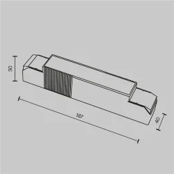 Источник питания TRIAC 30-40Вт IP20 (Белый) PSL-TR40-750-900mA