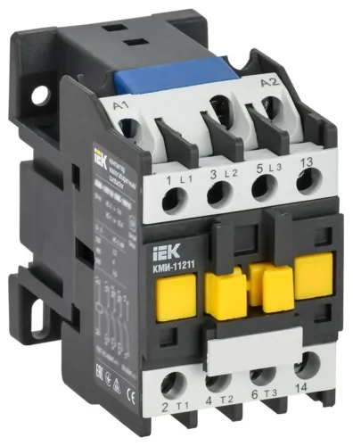 Контактор КМИ-11211 12А 400В/АС3 1НЗ KARAT IEK KKM11-012-400-01 - фото
