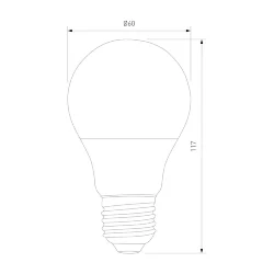 Умная светодиодная лампа Е27 BLE2755 (055923)