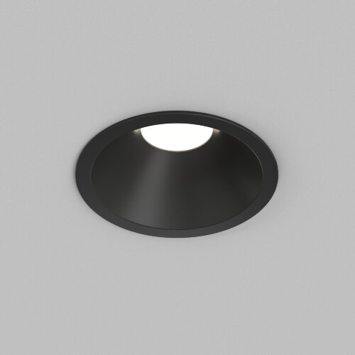 DK2431-BK Встраиваемый светильник SHINE GLOW 15Вт, 3000-4000К, IP20, черный матовый, алюминий.
