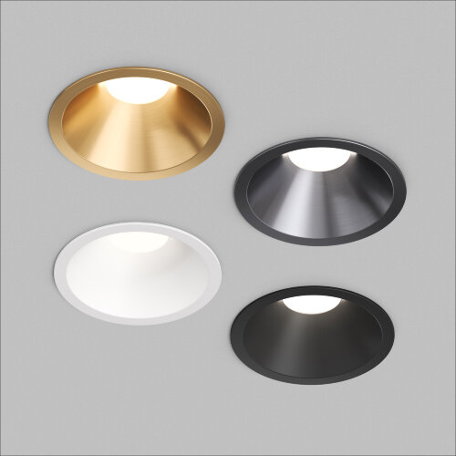 DK2431-BK Встраиваемый светильник SHINE GLOW 15Вт, 3000-4000К, IP20, черный матовый, алюминий. Фото 6