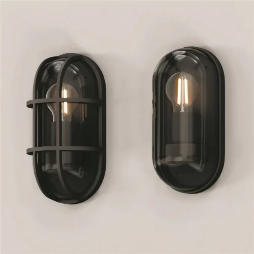 Настенный светильник (бра) Candle E27x1 15Вт IP 65 (Графит) - фото 6