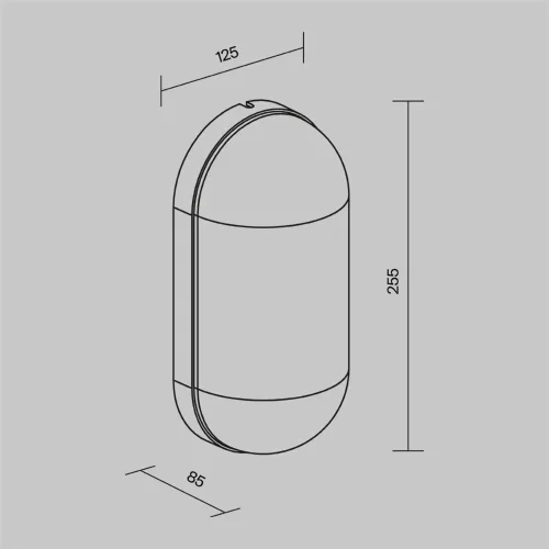 Настенный светильник (бра) Candle E27x1 15Вт IP 65 (Графит) - фото 15