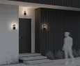 Настенный светильник (бра) Свеча / Candle E27x1 15Вт IP 65 (Графит) O449WL-01GF - фото 15