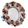 DLS-F130 GU5.3 CHROME-BROWN Светильник декоративный встраиваемый серия Fiore, Без лампы, цоколь GU5.3, Основание металл, цвет хром, Отделка стекло, цвет коричневый. - фото 6