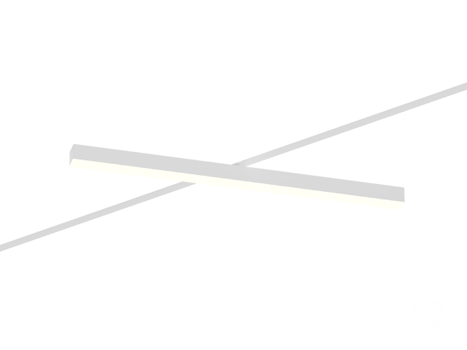 Трековый светильник 6063 5050 TR4 (RAL9003/1000mm/Prizma — 4K/38W) - фото 1