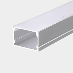 'Профиль для светодиодной ленты алюминиевый накладной с рассеивателем (экраном), 2 м, SF-3020 045090