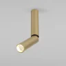 Накладной поворотный светодиодный светильник с антибликовой решеткой Pika 25029/LED 6W 4200K латунь - фото