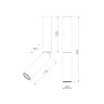 Накладной поворотный светодиодный светильник с антибликовой решеткой Pika 25029/LED 6W 4200K латунь - фото 5