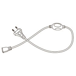 ULS-N21 5M-6500K-1.5M IP67 RRP40C00 Комплект светодиодной ленты 5 м, IP67, Дневной белый свет 6500K, Cетевой шнур 1.5 м, TM Uniel