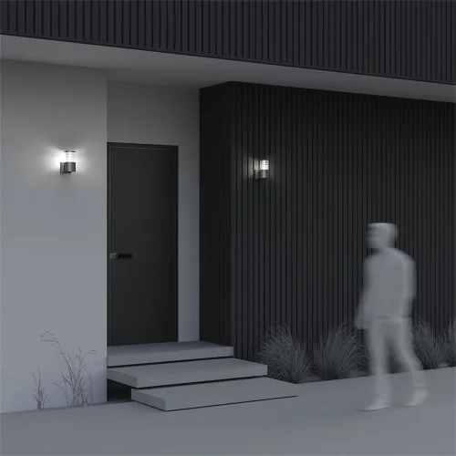 Настенный светильник (бра) Bronx E27х1 60Вт IP 54 (Серый) - фото 3