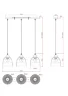 Подвесной светильник FR5334PL-03B Сеть / Mesh E27x3 (Черный) FR5334PL-03B - фото