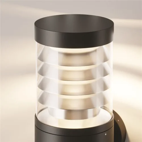 Настенный светильник (бра) Spir 3000K 12Вт IP 54 (Графит) - фото 3