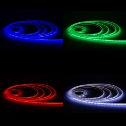 Светодиодная лента COB, 450 chip/m, RGB, 12V, 15W/m, IP68, P10, R18