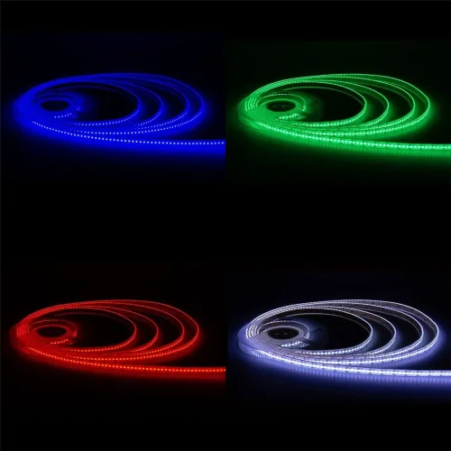 Светодиодная лента COB, 450 chip/m, RGB, 12V, 15W/m, IP68, P10, R18 - фото I