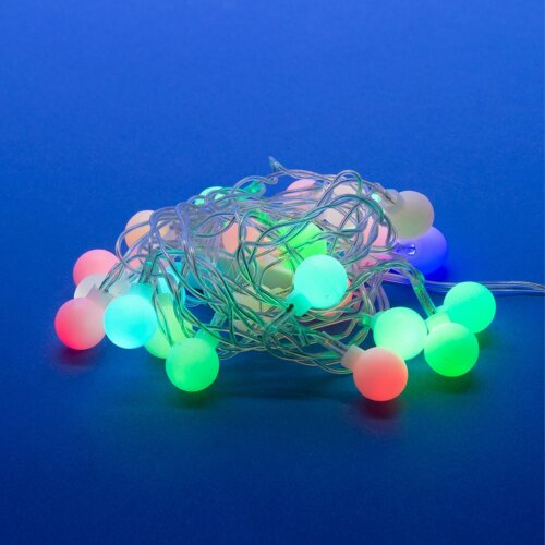 ULD-S0280-025-DTA RGB IP20 RAINBOW Гирлянда светодиодная Радуга , 25 светодиодов, 2.8 м, RGB, IP20, провод прозрачный. - фото 1