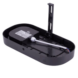 ULW-Q282 20W-3000K+4000K+6500K IP65 BLACK Светильник светодиодный влагозащищенный, Овал, Переключатель на корпусе: Теплый3000K-Белый4000K-Дневной6500K, 255x128x50мм, Корпус черный