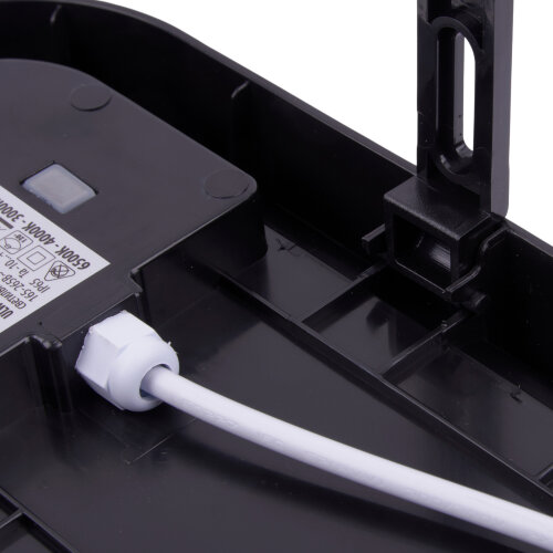 ULW-Q282 20W-3000K+4000K+6500K IP65 BLACK Светильник светодиодный влагозащищенный, Овал, Переключатель на корпусе: Теплый3000K-Белый4000K-Дневной6500K, 255x128x50мм, Корпус черный - фото 5