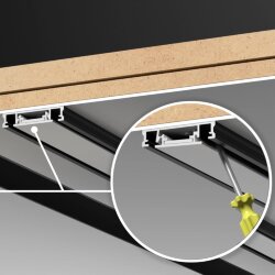 Низковольтный накладной шинопровод, длина 1м (заглушки в комплекте) «Novotech» 135193, серия: SMAL