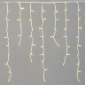 Гирлянда Бахрома 3,2 х 0,9 м Желтая, 168 LED, Белый Провод Каучук, IP65. Фото 1.