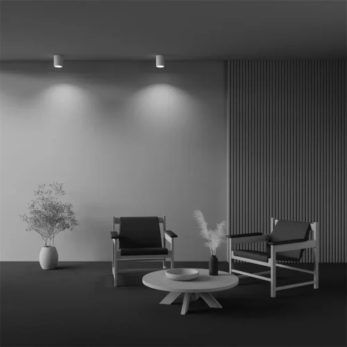 Потолочный светильник Conik gyps GU10 10Вт (Белый) - фото 4