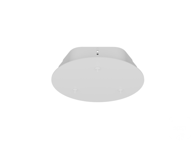 Потолочная чаша 6063 – D210 (RAL9003/3 отверстия) - фото 1