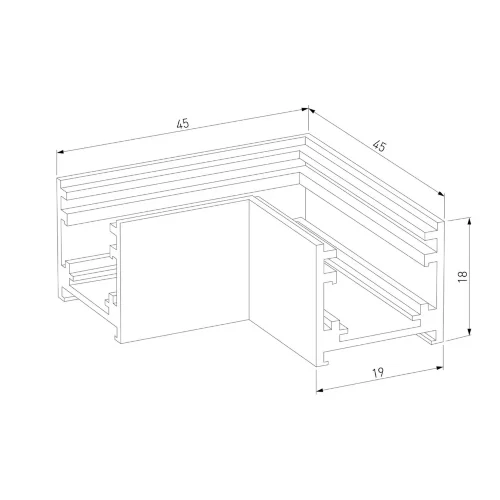 Brass Line Коннектор угловой для накладного шинопровода латунь 85224/00 - фото 9