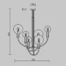 Подвесной светильник Статус / Status E14х6 (Латунь) MOD333PL-06BS - фото 6