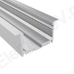 Профиль алюминиевый прямоугольный 4L-6332-V ANOD