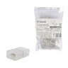 UTC-Q220 K14-B67-RGB CLEAR 025 POLYBAG Соединитель контактный прямой для светодиодных лент RGB 220В 5050 12-14мм, 4 контакта, цвет прозрачный, 25 штук в пакете - фото 4