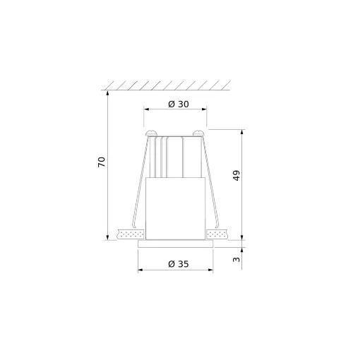 Встраиваемый светодиодный светильник 15269/LED - фото 4