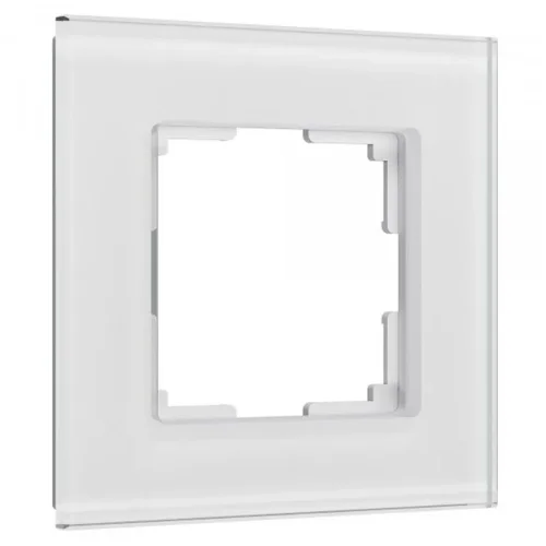 Рамка из стекла на 1 пост Senso белый soft-touch W0013101 - фото 6
