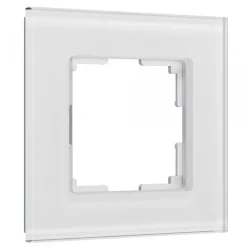 Рамка из стекла на 1 пост Senso белый soft-touch W0013101