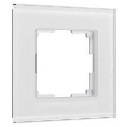 Рамка из стекла на 1 пост Senso белый soft-touch W0013101