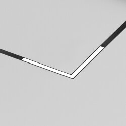 Линейный угловой светильник-коннектор SMART LINEAR ZigBee, 18 Вт, 2700–6500K, 120°, Ra90, 100–265VAC, алюминий, черный, Denkirs DK8314-BK