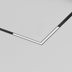 Линейный угловой светильник-коннектор SMART LINEAR ZigBee, 18 Вт, 2700–6500K, 120°, Ra90, 100–265VAC, алюминий, черный, Denkirs DK8314-BK