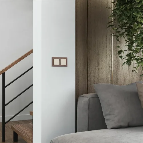 Выключатель одноклавишный (айвори матовый) W1110062 - фото 5