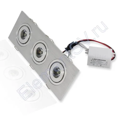 Светодиодный светильник точечный RW SP77 (220V, 3W, white) - фото 2.