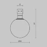 Уличный трековый светильник Луна / Luna Elasity IP 3000К 9Вт 120° черный (Черный) O-TR01-1-S-9WB3K - фото 8