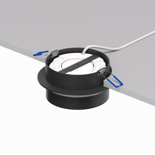 DK2100-BK Встраиваемый светильник NIKO, IP 20, до 15 Вт, GX53, LED, черный, акрил, алюминий. Фото 4