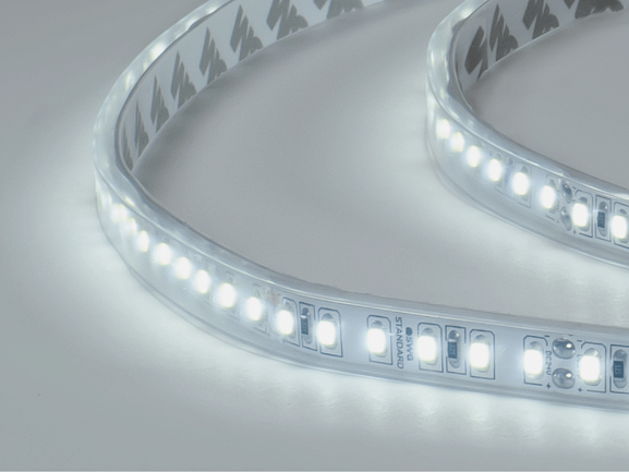 Светодиодная лента 9,6 Вт/м SMD2835 Закрытая (IP66) Холодый, 24В, 3М. Фото 2