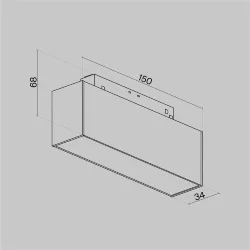 Трековый светильник Базис / Basis S35  3000K 7Вт (Черный) TR012-2-7W3K-B