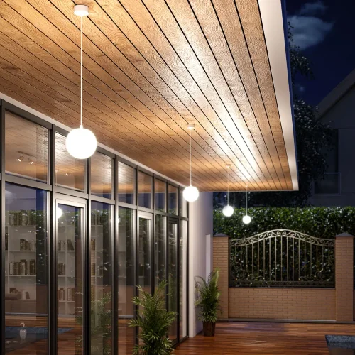 Светильник садово-парковый Sfera H 35158/H белый - фото 2