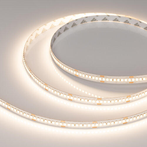Светодиодная лента RT-A240-10mm 24V Warm3500 (22 W/m, IP20, 2835, 5m) (Arlight, высок.эфф.150 лм/Вт) 038744 - фото