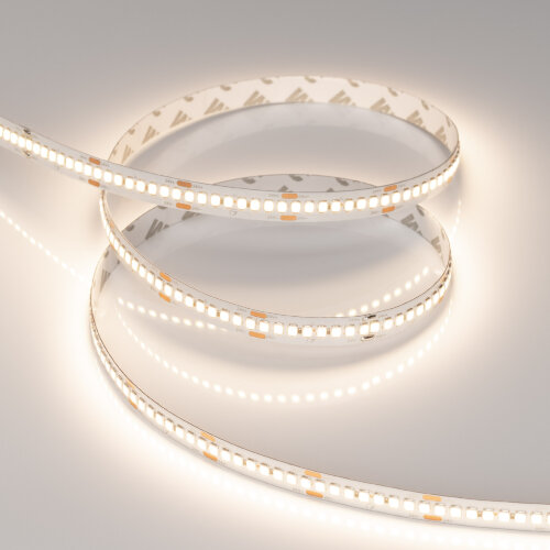Светодиодная лента RT-А240-10mm 24V Warm3500 (22 W/m, IP20, 2835, 5m) (Arlight, высок.эфф.150 лм/Вт) 038744 - фото 3